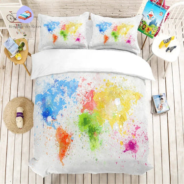 Housse de Couette Monde Continent